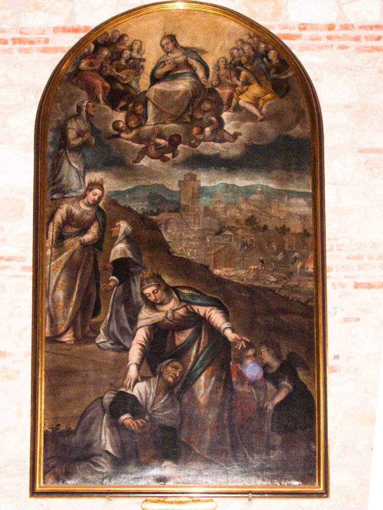 G.B. Maganza il Giovane, Visione di Vincenza Pasini, Vicenza, chiesa di S. Giorgio in Gogna (immagine da wikimedia commons)