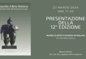 Milano presentazione 12esima edizione dell'Enciclopedia dell'Arte Italiana 23 marzo 2024