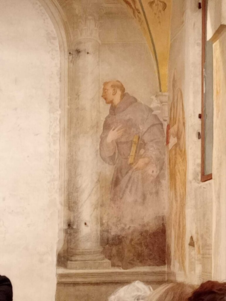 Fig. 4 Sant'Antonio, affresco, Pasqualotto, Chiesetta di S. Maria Assunta, Vigardolo (VI);